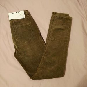 BDG Moss Green Skinny Corduroy Pants